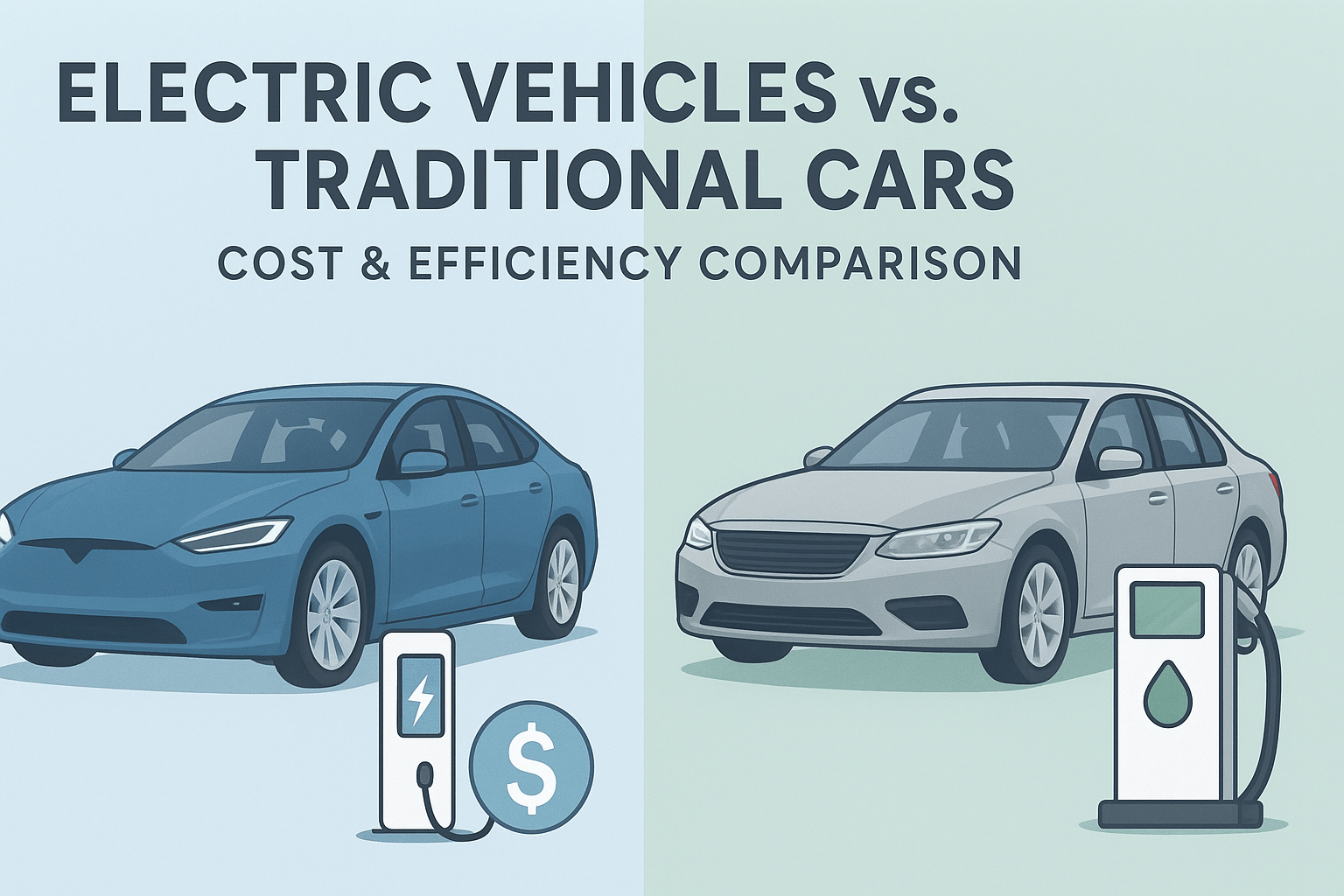 Electric Vehicles vs. Traditional Cars: Cost & Efficiency Comparison